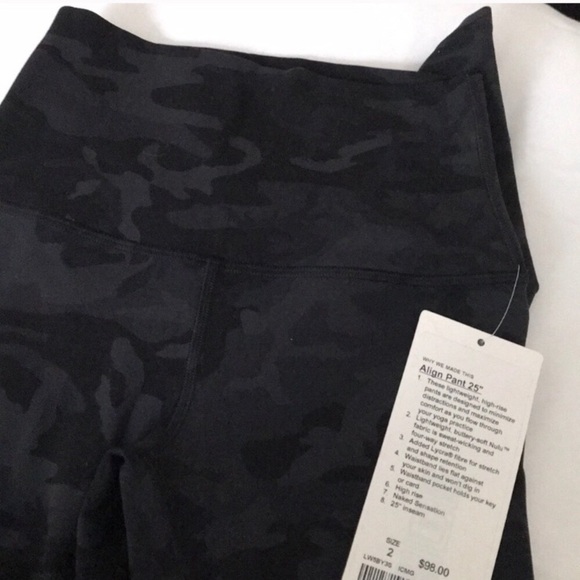 NWT Lululemon camo leggings - Picture 2 of 2